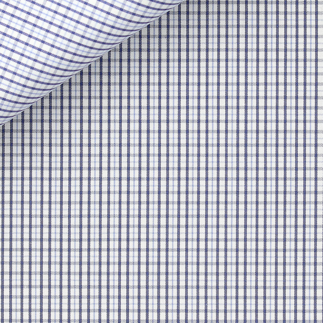 Poplin Check Pattern Blue