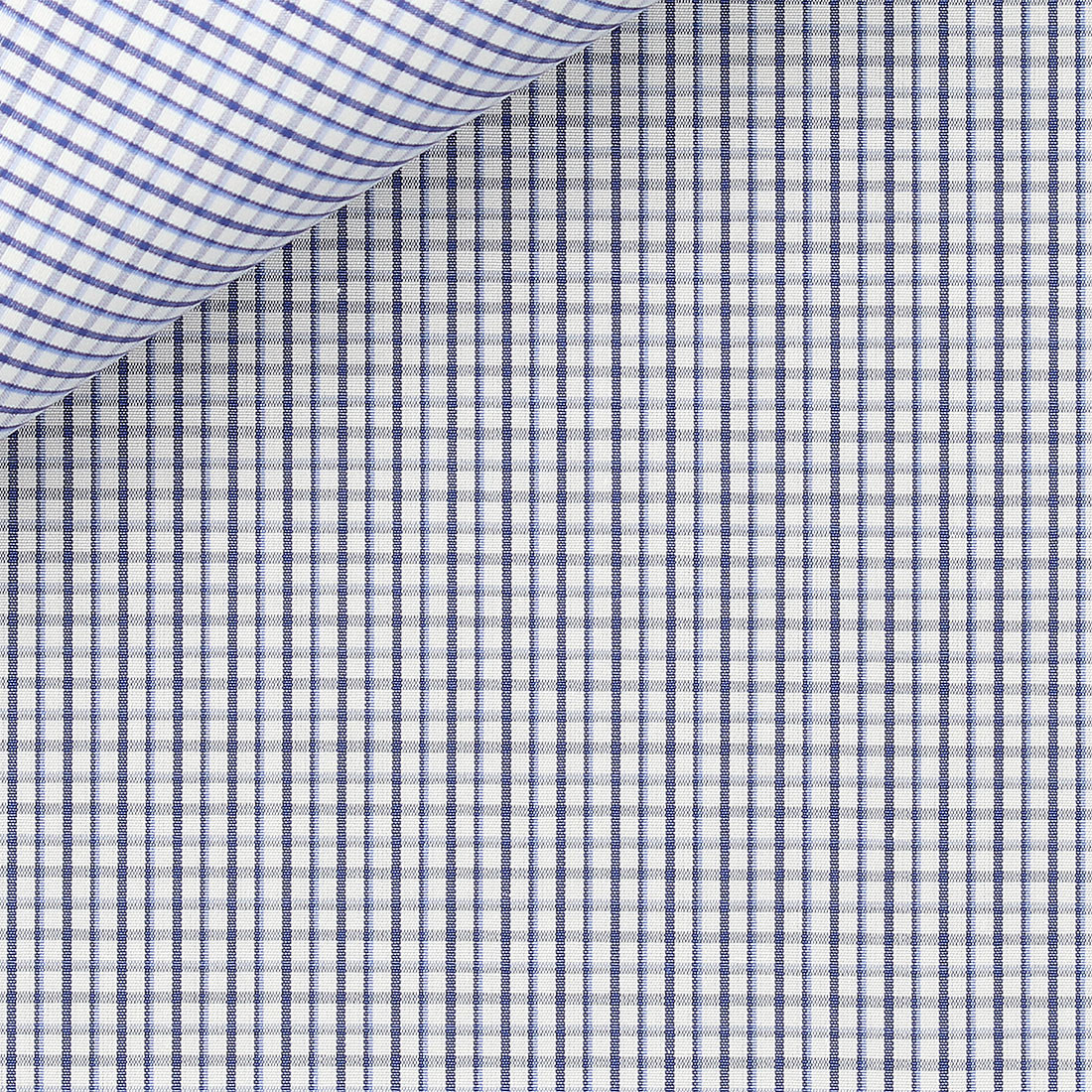Poplin Check Pattern Blue