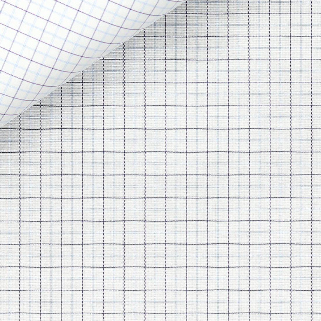 Poplin Check Pattern Blue