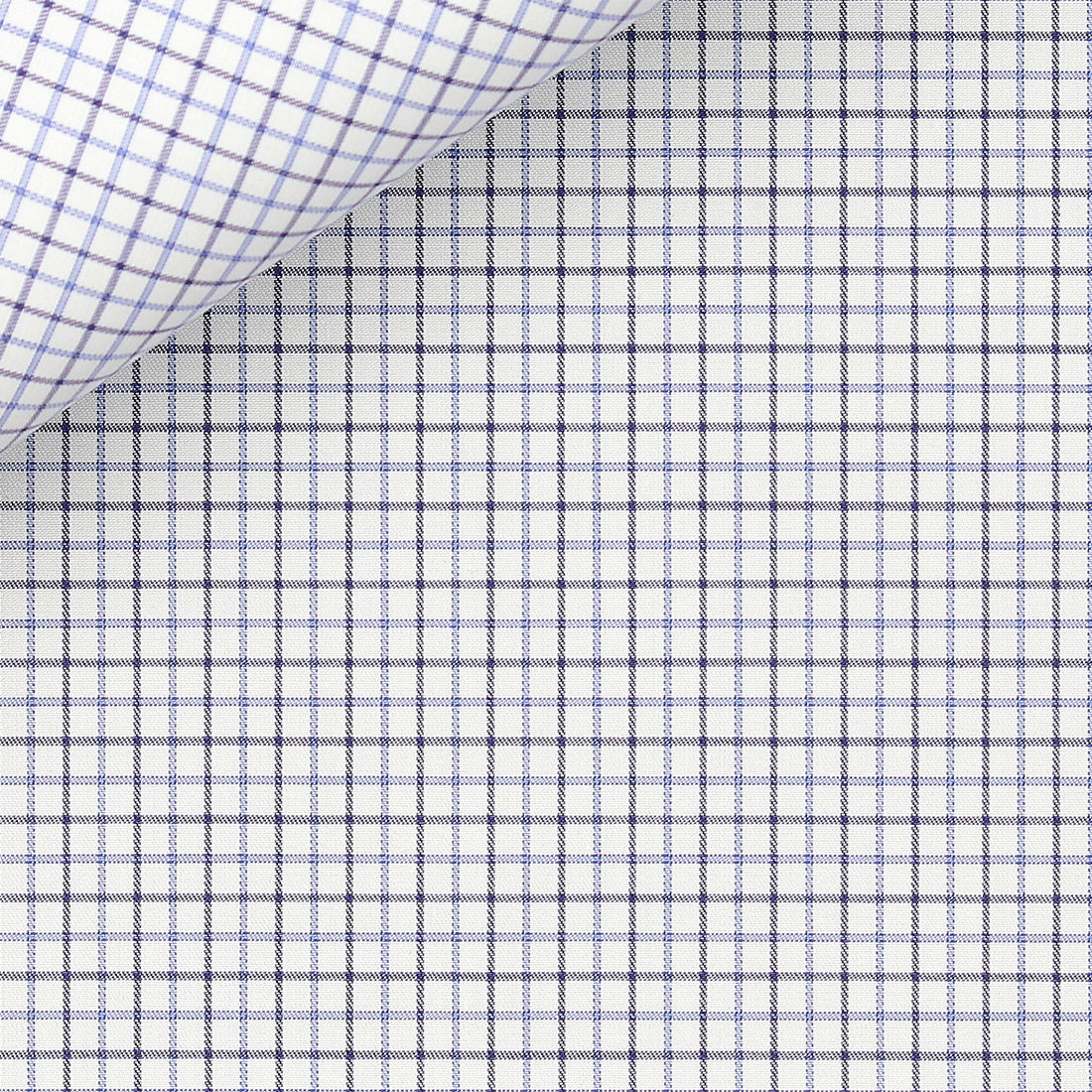 Twill Check Pattern Blue