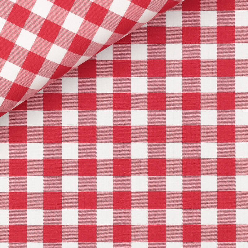 Twill Check Pattern Red