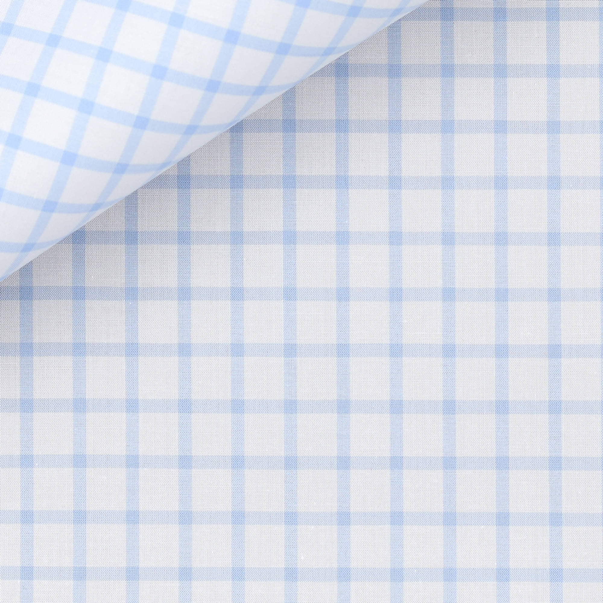 Poplin Check Pattern Blue White