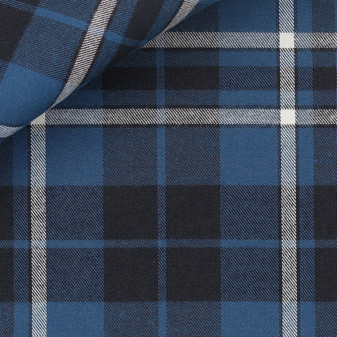 Flannel Check Pattern Blue