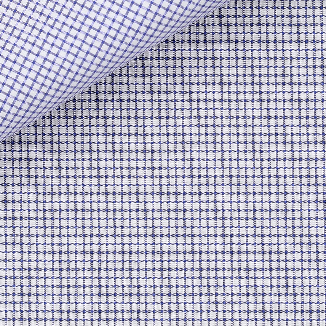 Twill Check Pattern Blue (easy care)