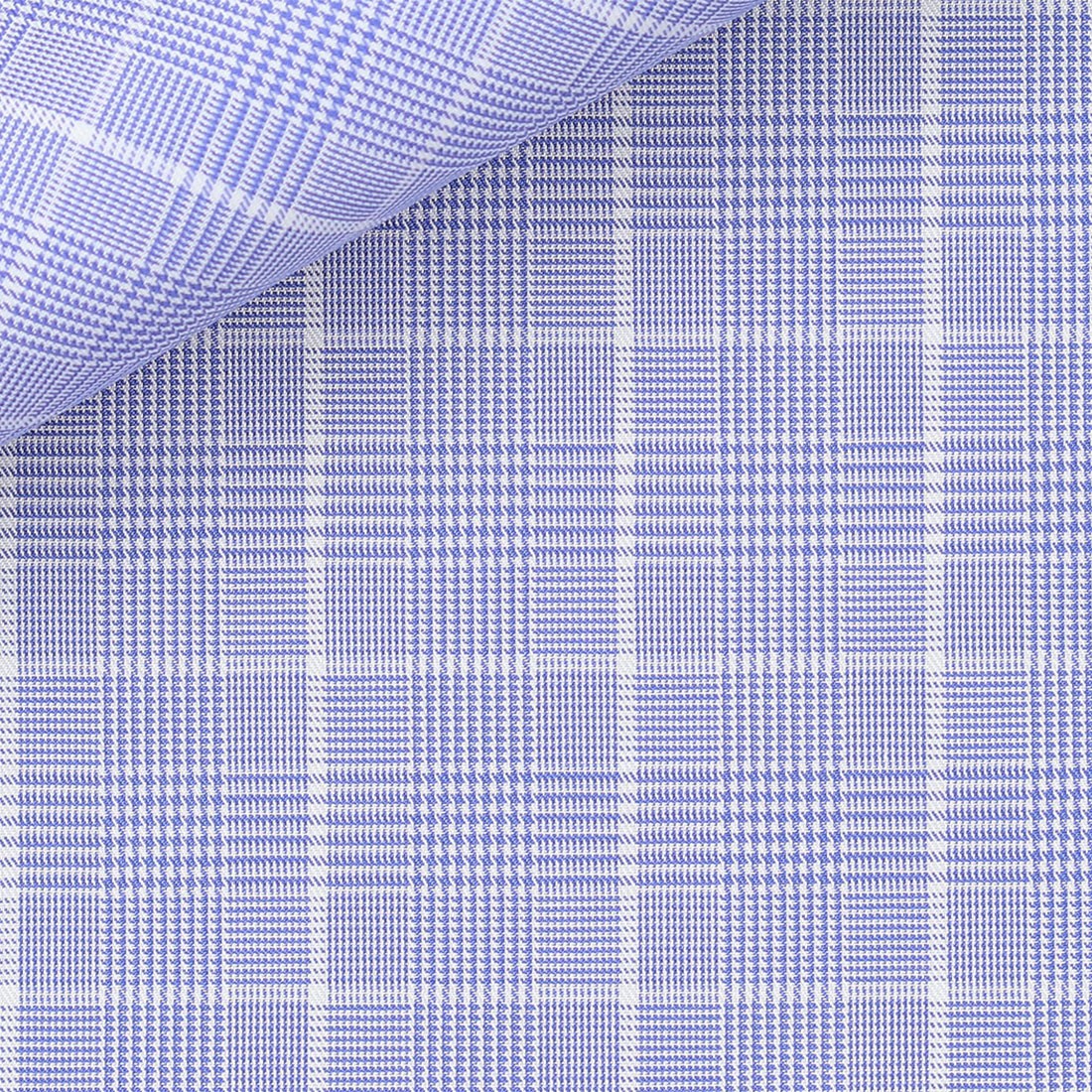 Glencheck Plain Blue (easy care)