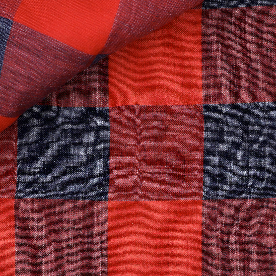 Linen Check Pattern Red