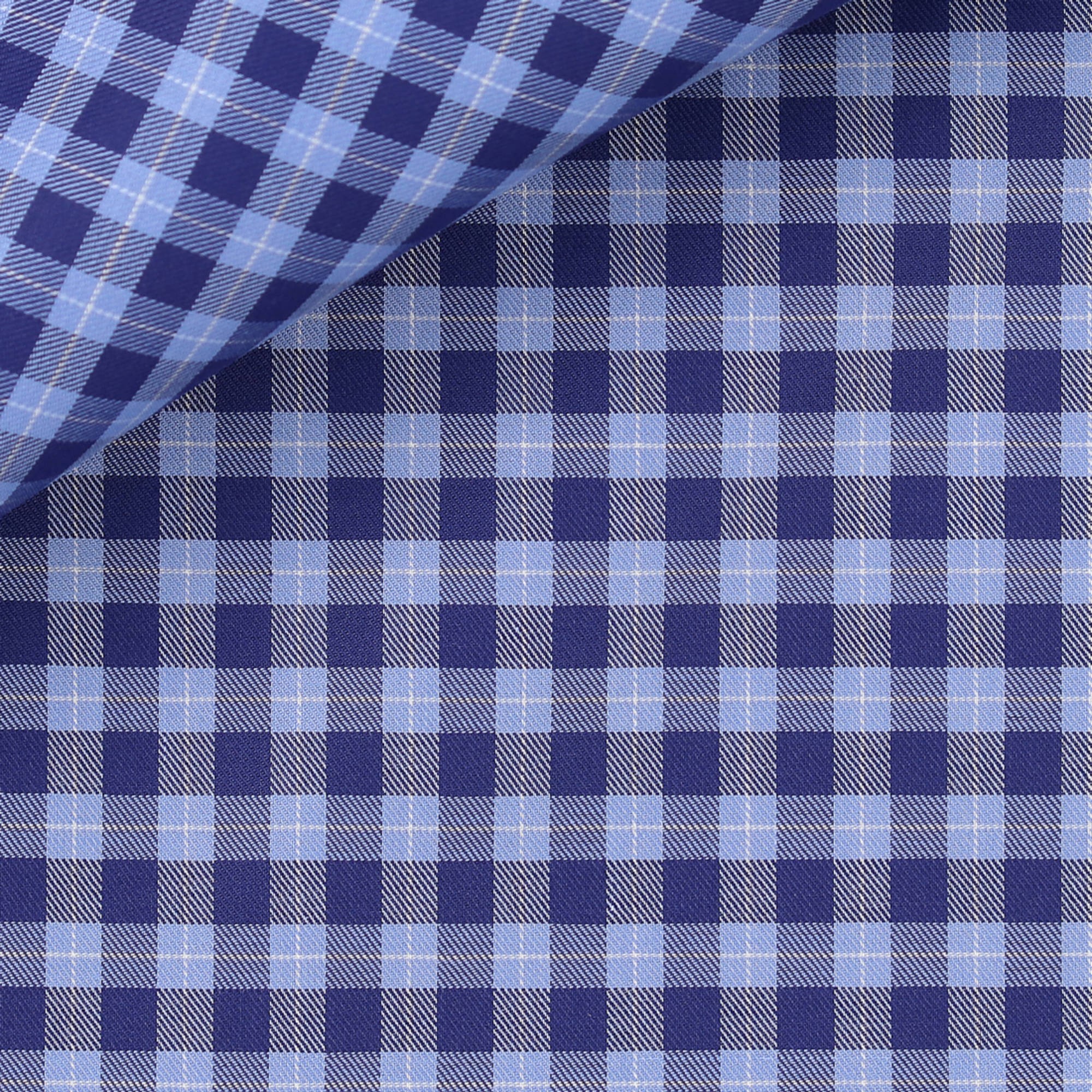 Twill Check Pattern Blue