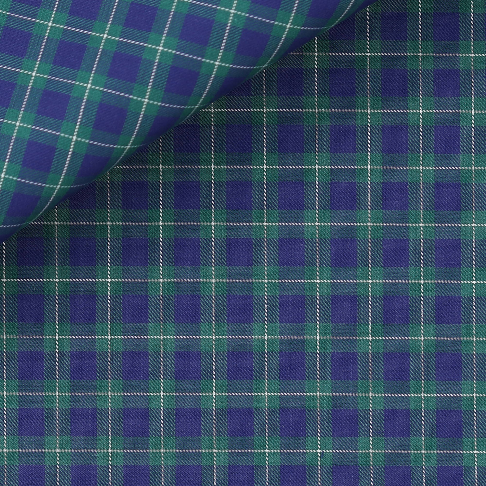 Twill Check Pattern Green