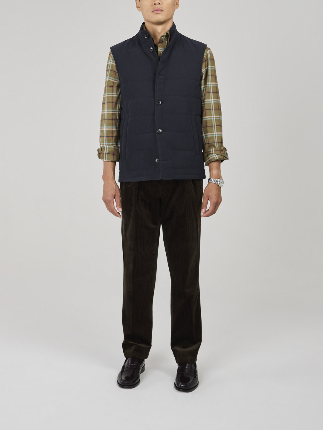 Navy Sleeveless Vest