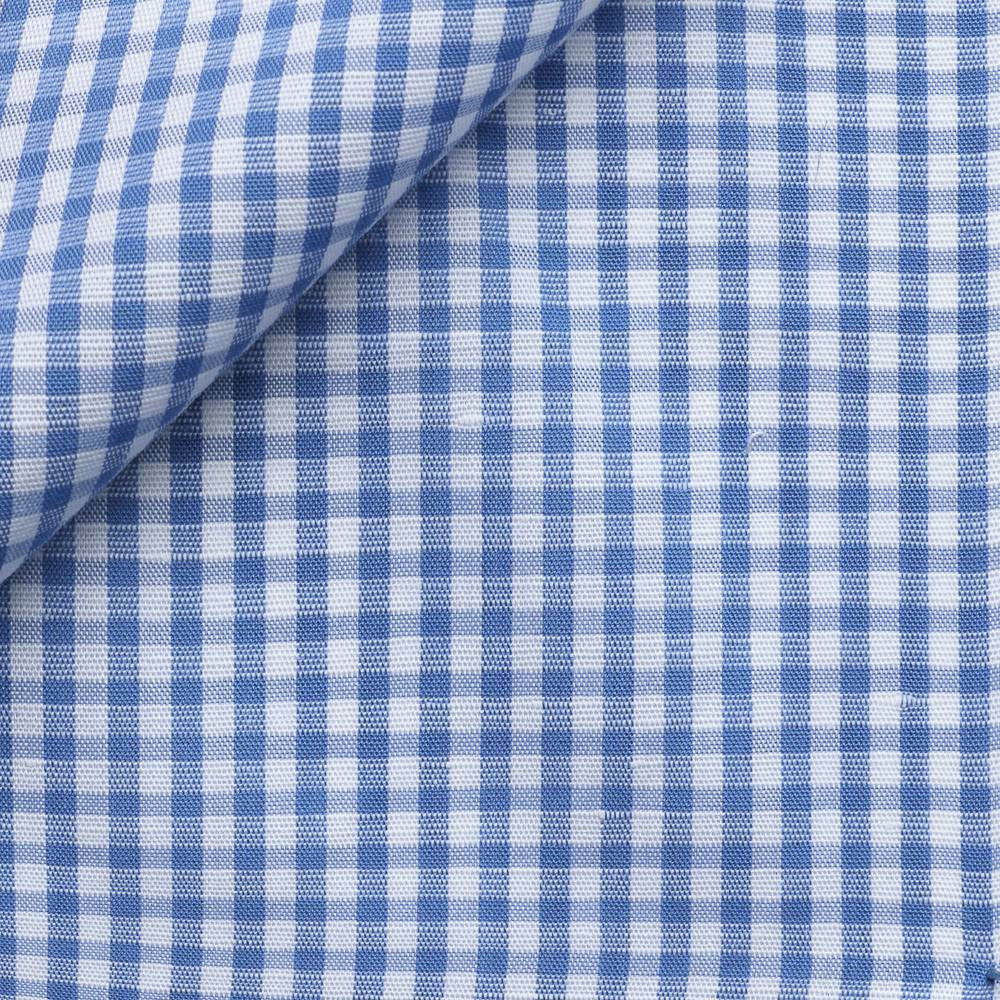 Blue Check Linen