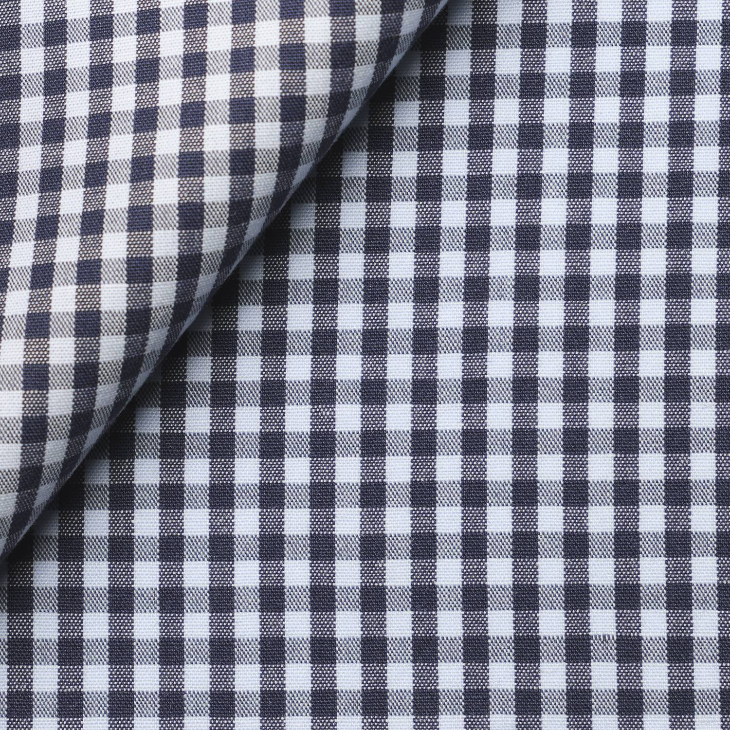 Blue Check Poplin