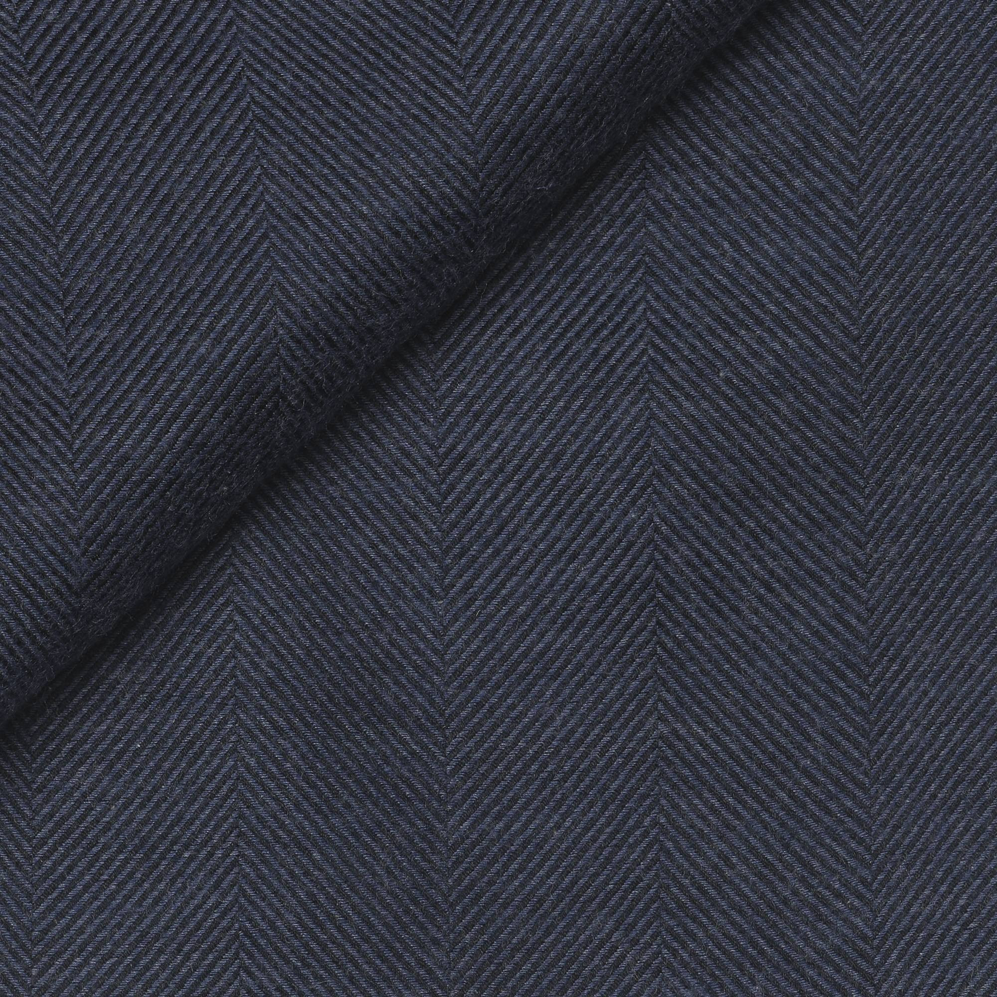 Herringbone Plain Blue