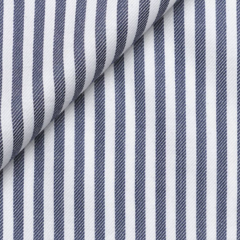 Blue Stripes Twill