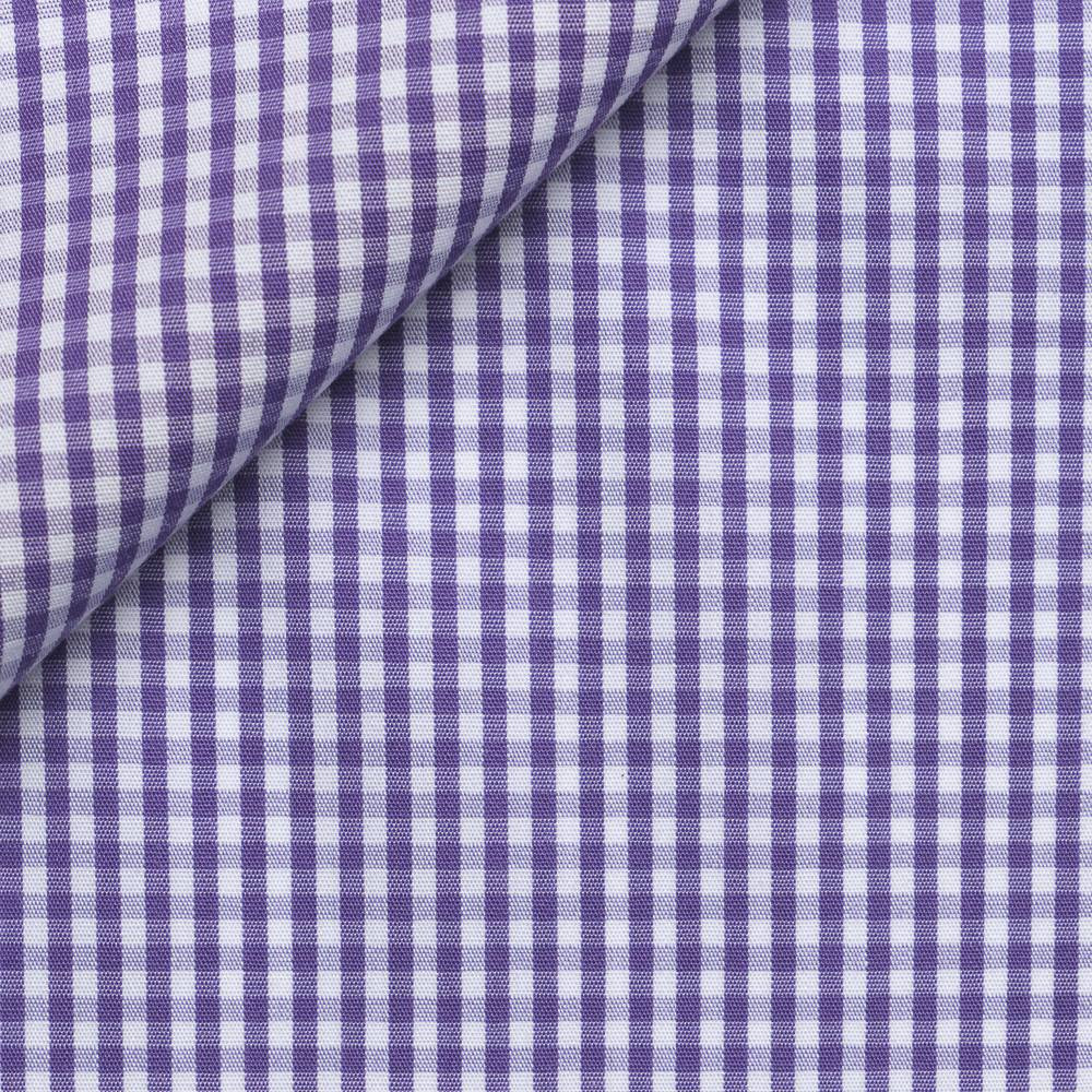 Purple Check Poplin