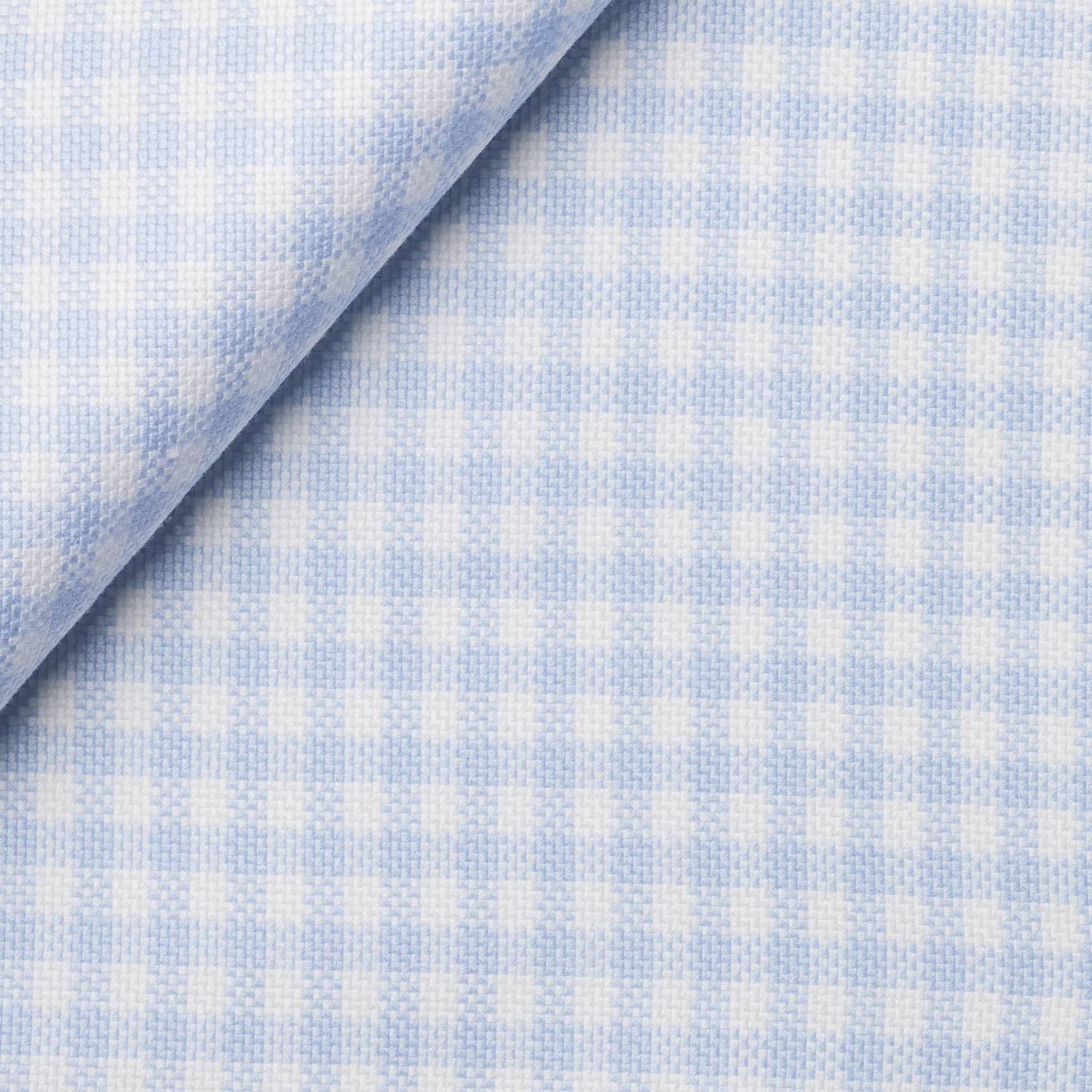 Blue Check Oxford