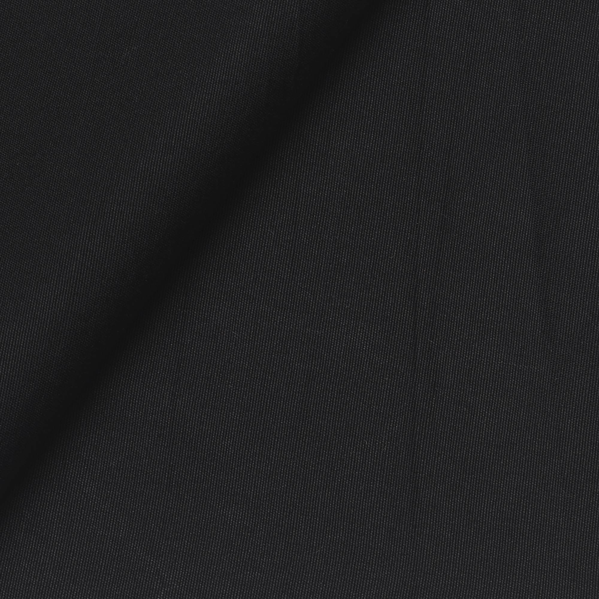 Plain Black Poplin