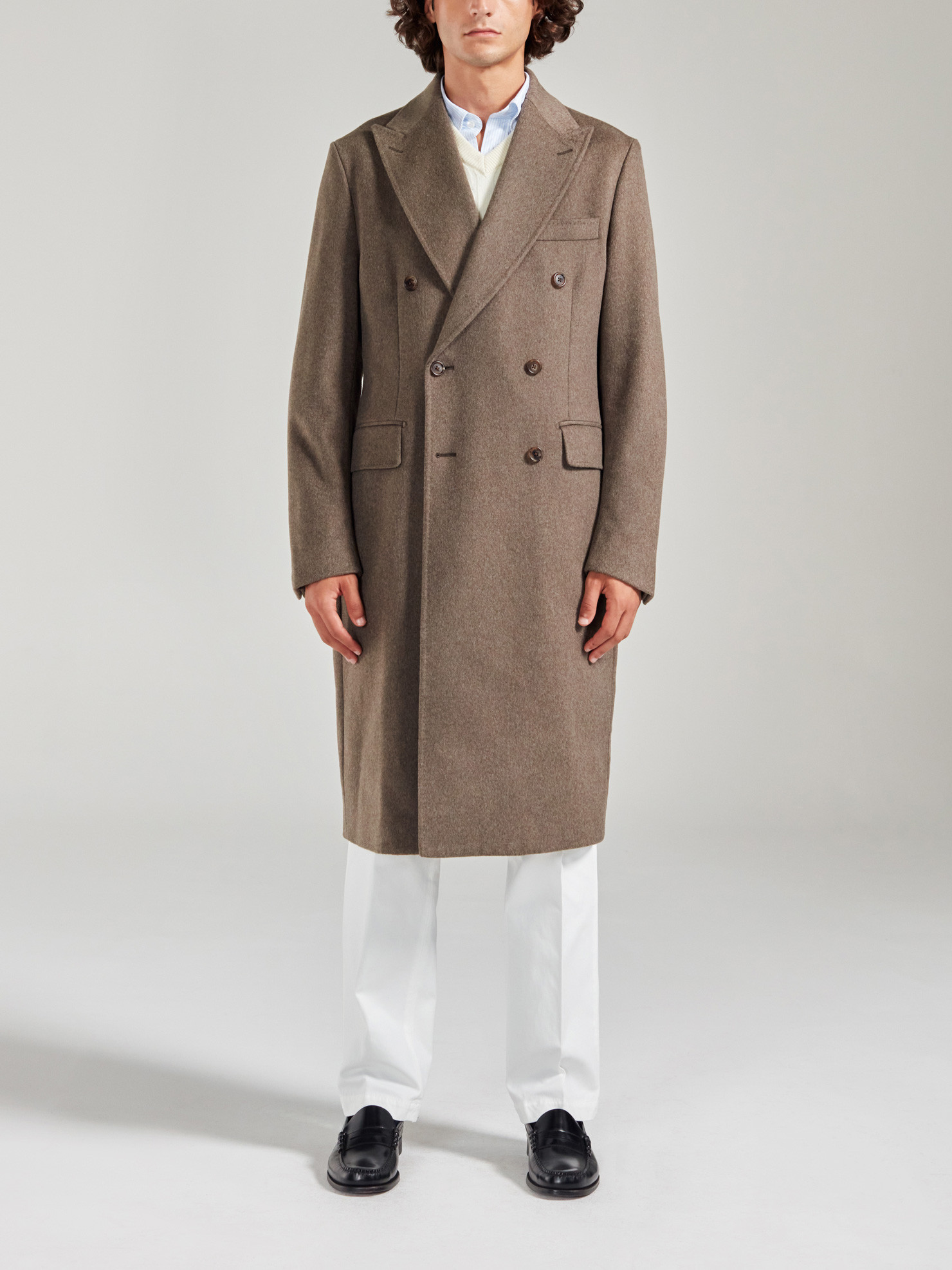 ONLY 3/4 LIFE - Manteau court - sable/marron foncé 