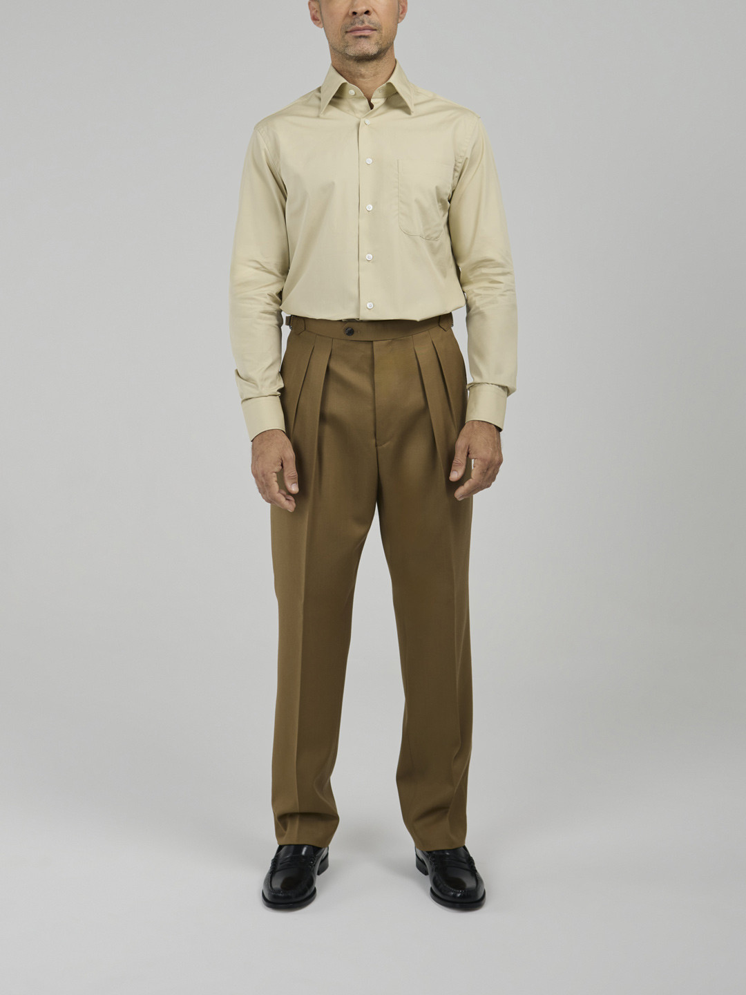 Beige Cavalry Twill Trousers