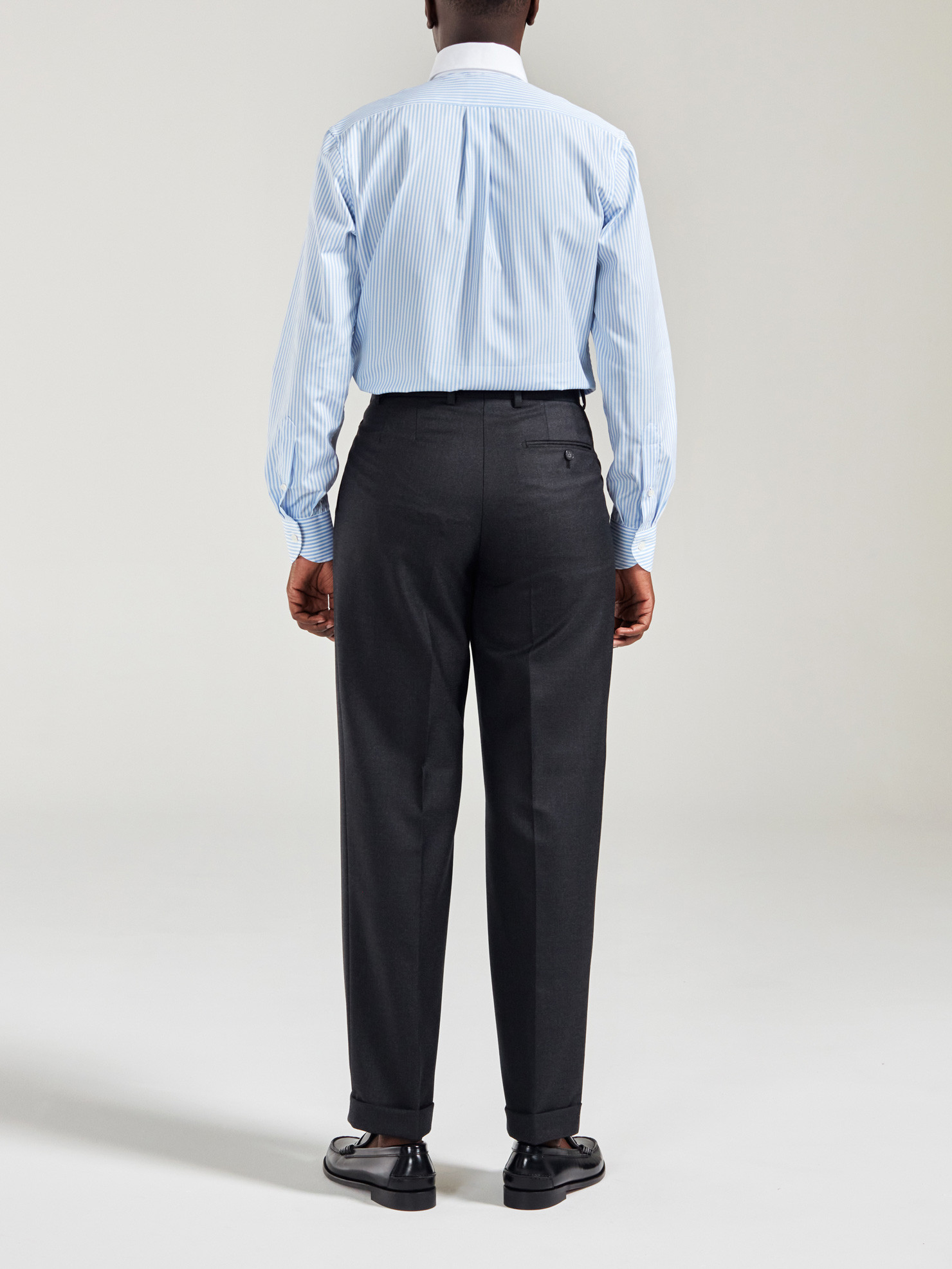 Pantalon-Laine-Gris-