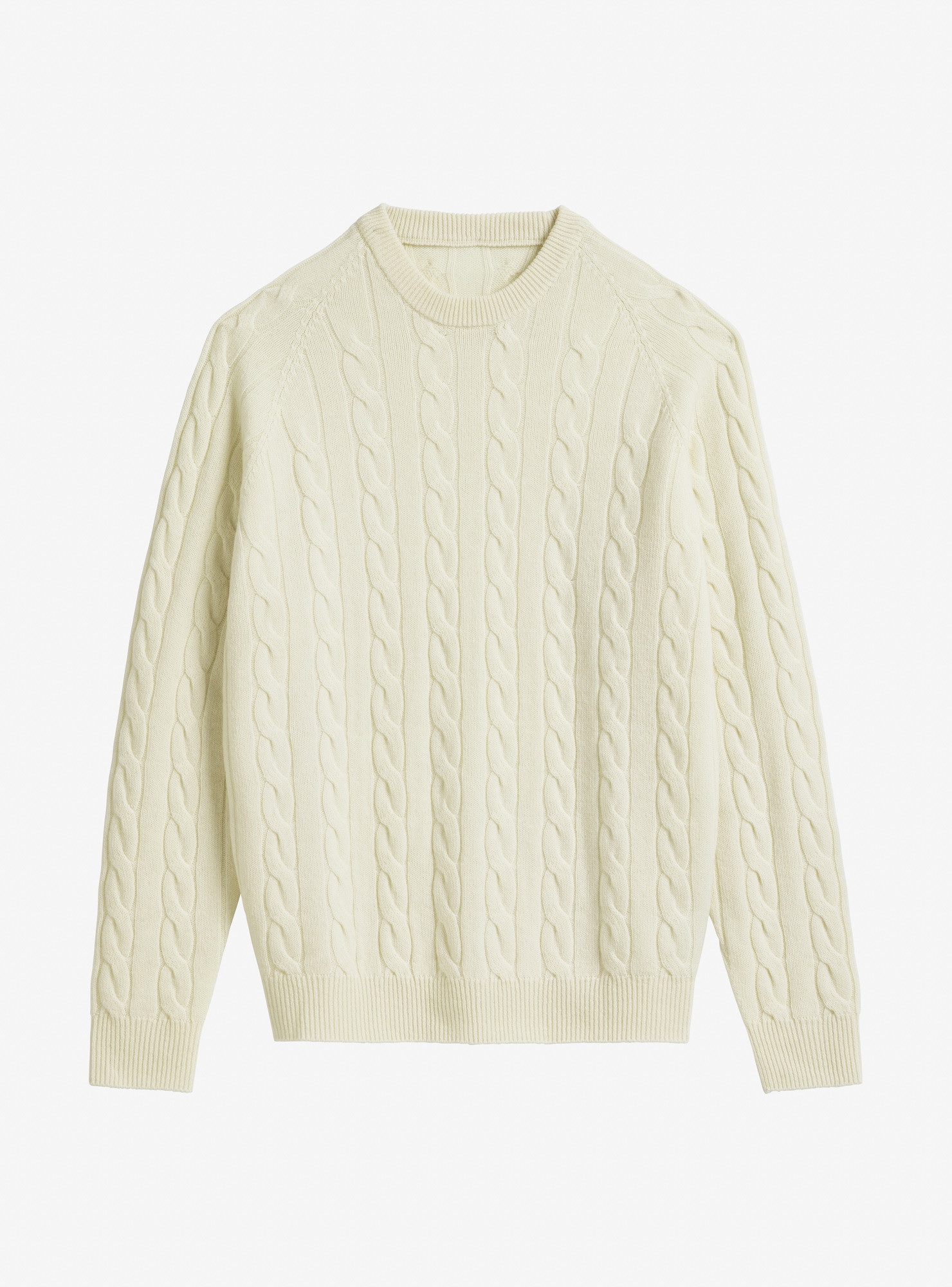 Ecru Round Neck Pullover
