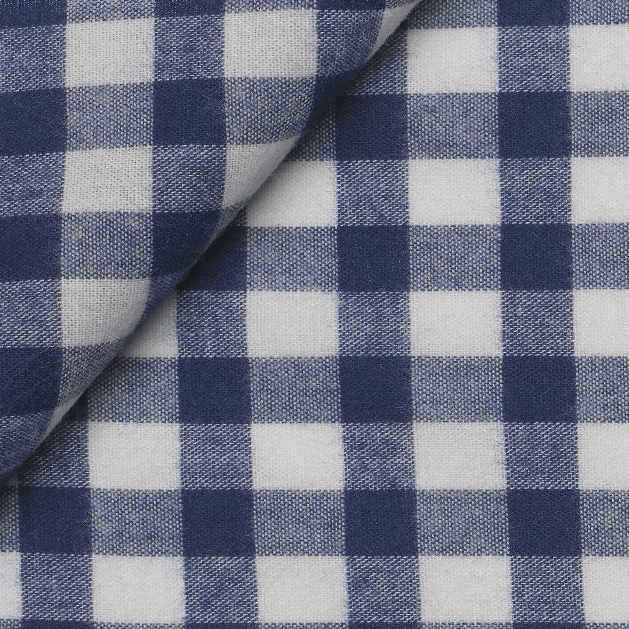 Blue Check Oxford
