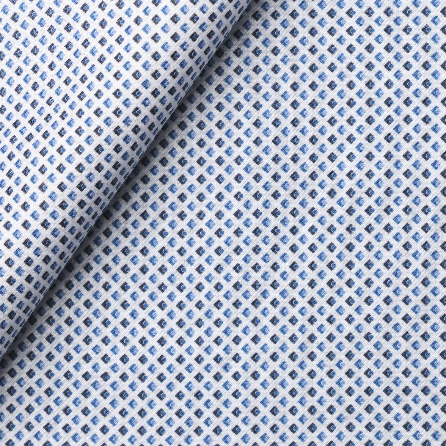 Blue Pattern Poplin