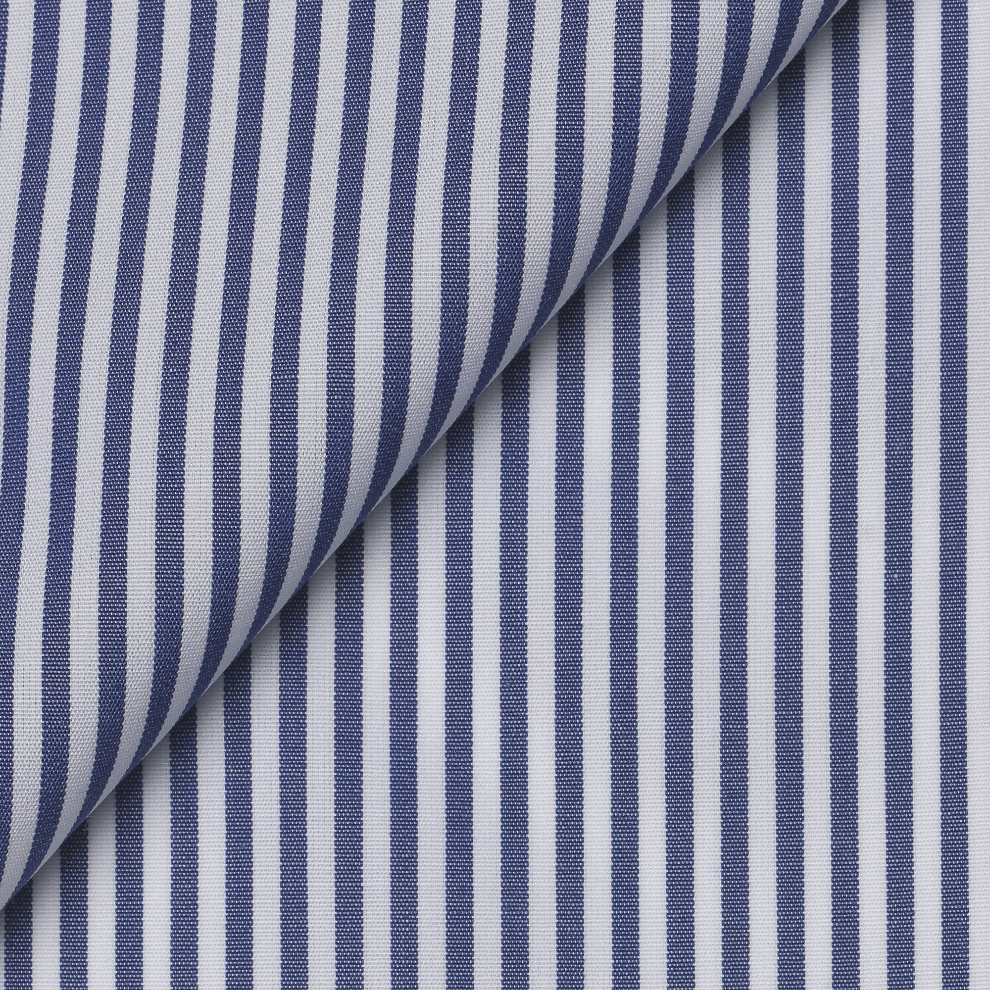Blue Stripes Poplin