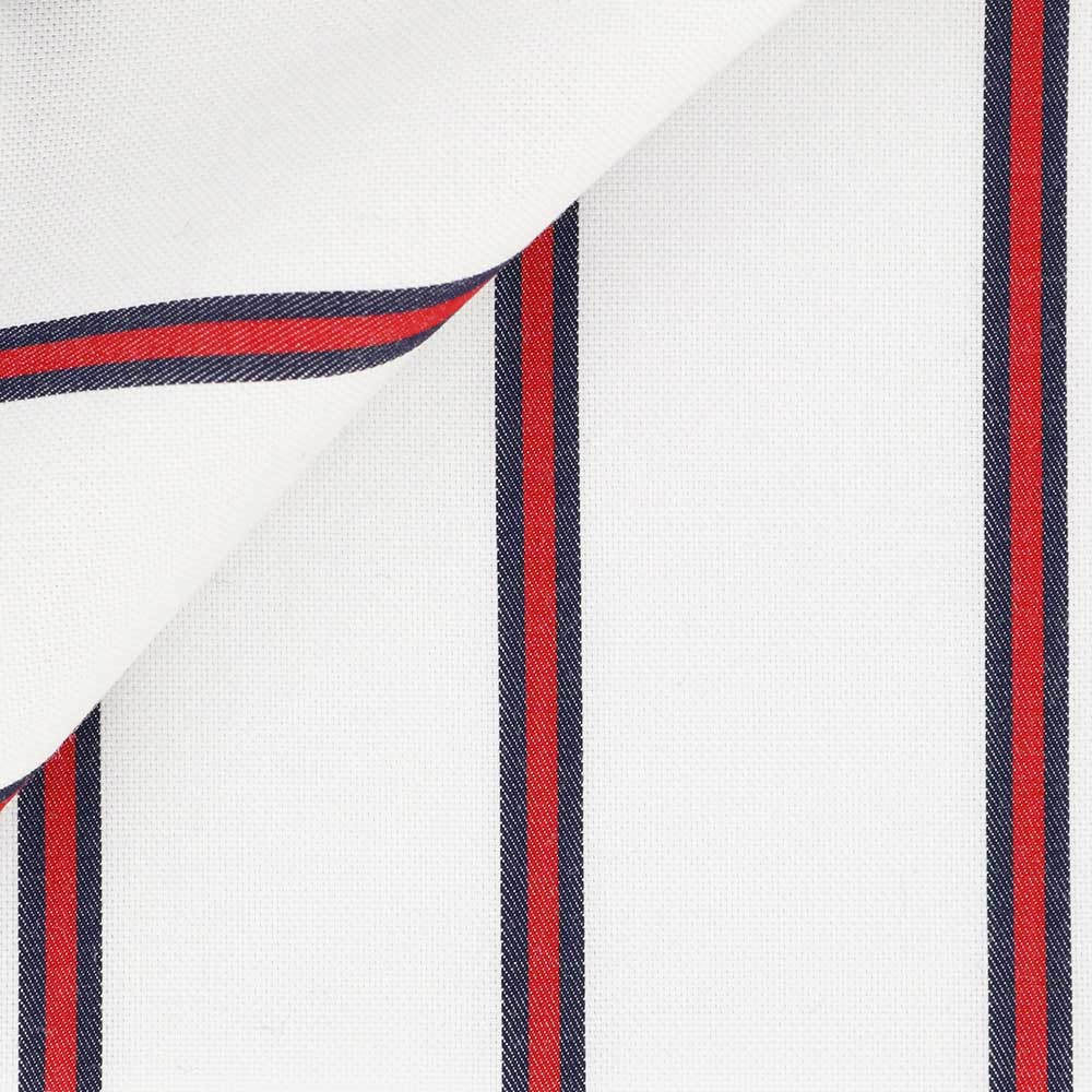 Blue Red Stripes Pin Point 