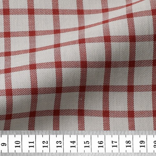 Twill Check Pattern Red