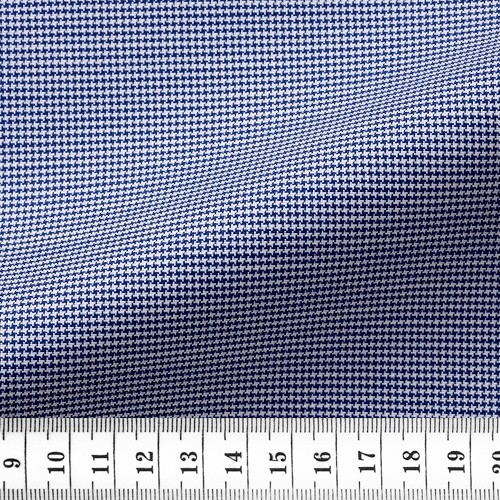 Oxford Hound's-tooth Blue