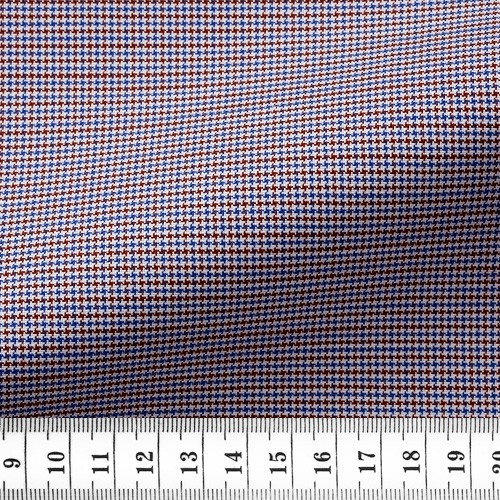 Oxford Hound's-tooth Blue Red