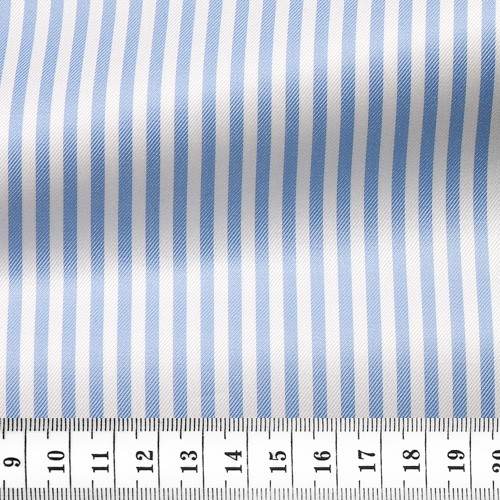 Twill Stripes Blue White