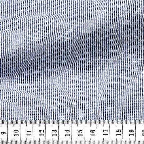Poplin Stripes Blue White