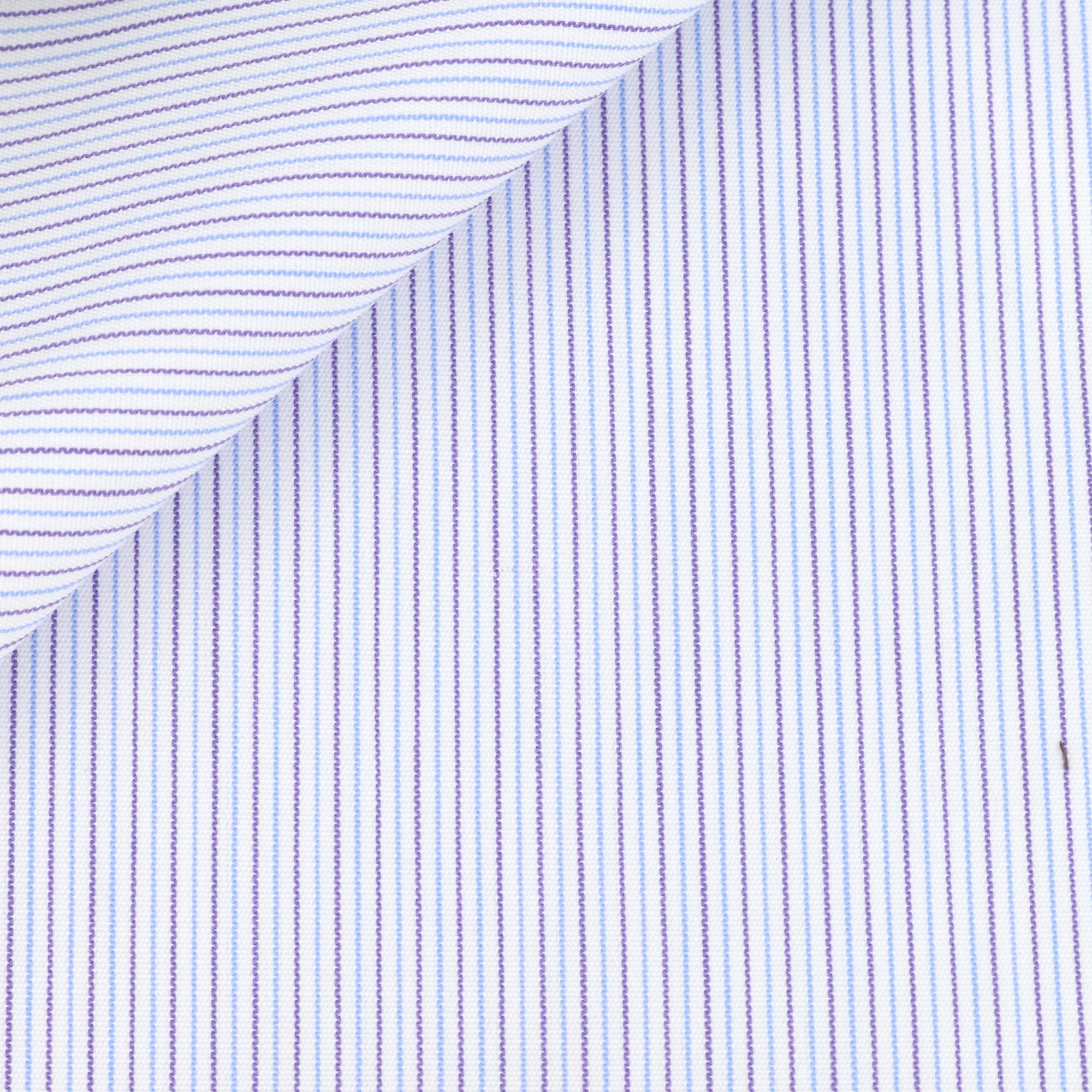 Poplin Stripes Blue Mauve