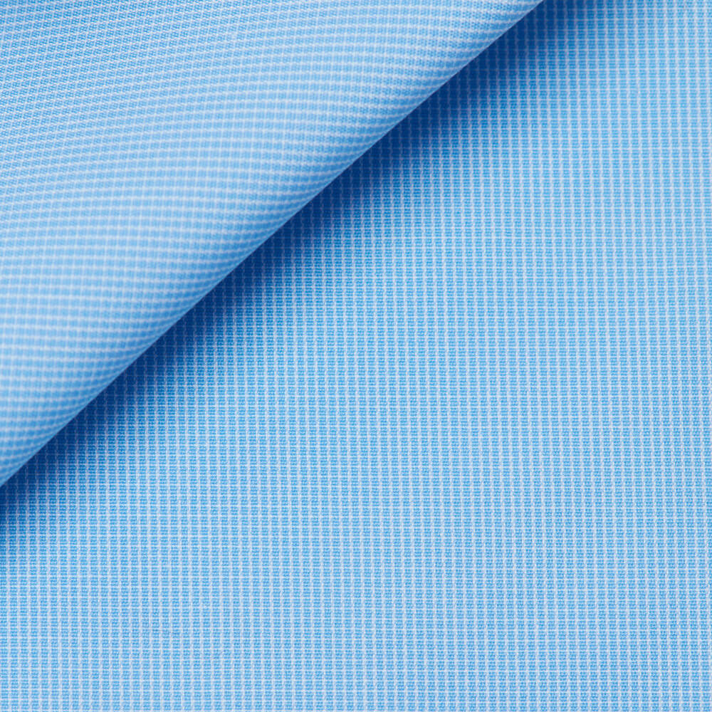 Blue Check Poplin (easy care)