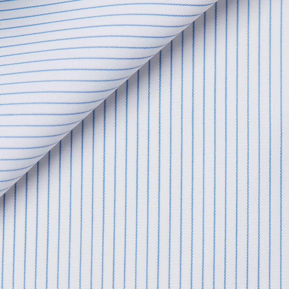 Poplin Stripes Blue (easy care)
