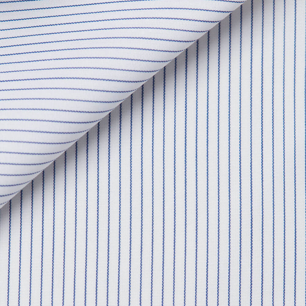Poplin Stripes Blue (easy care)