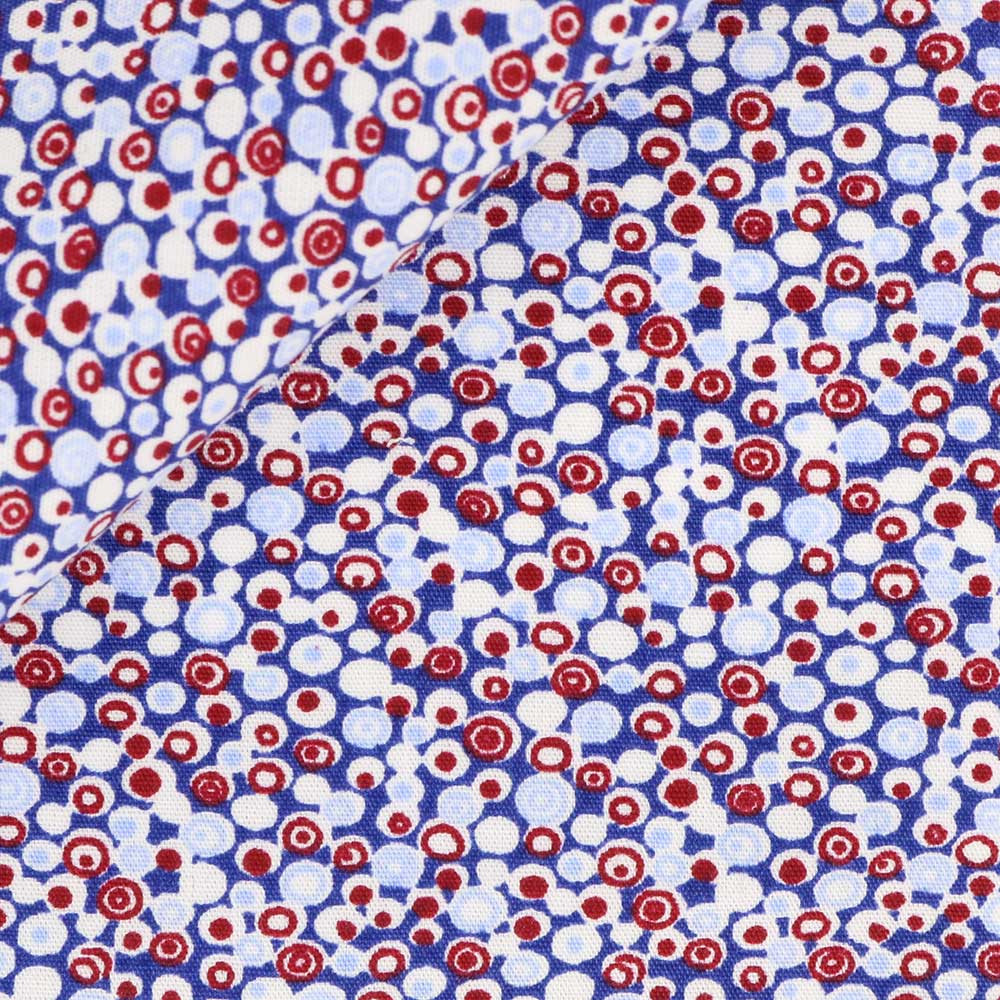 Poplin Pattern Blue Red