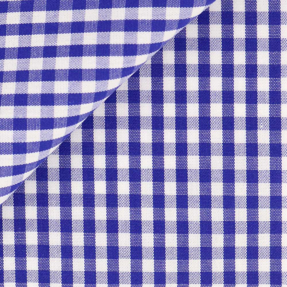 Poplin Check Pattern Blue