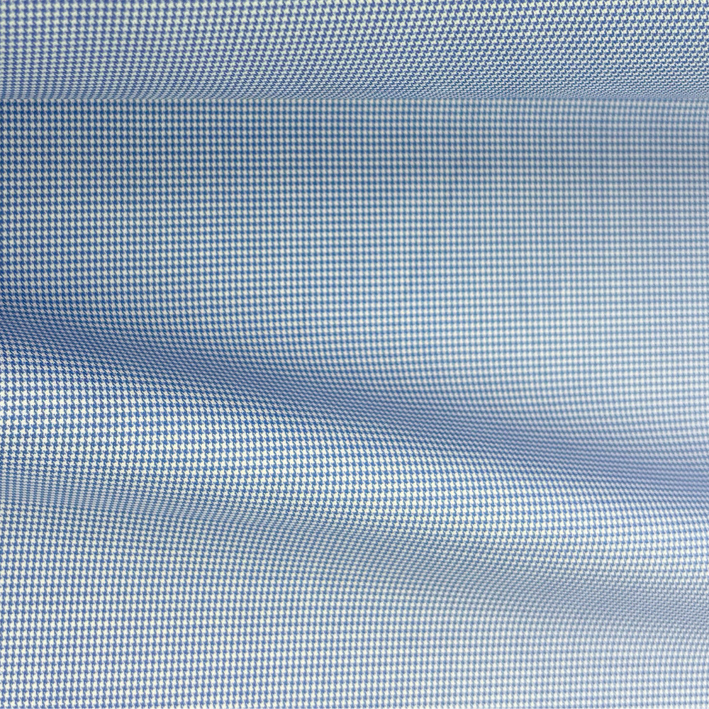 Poplin Houndstooth Blue