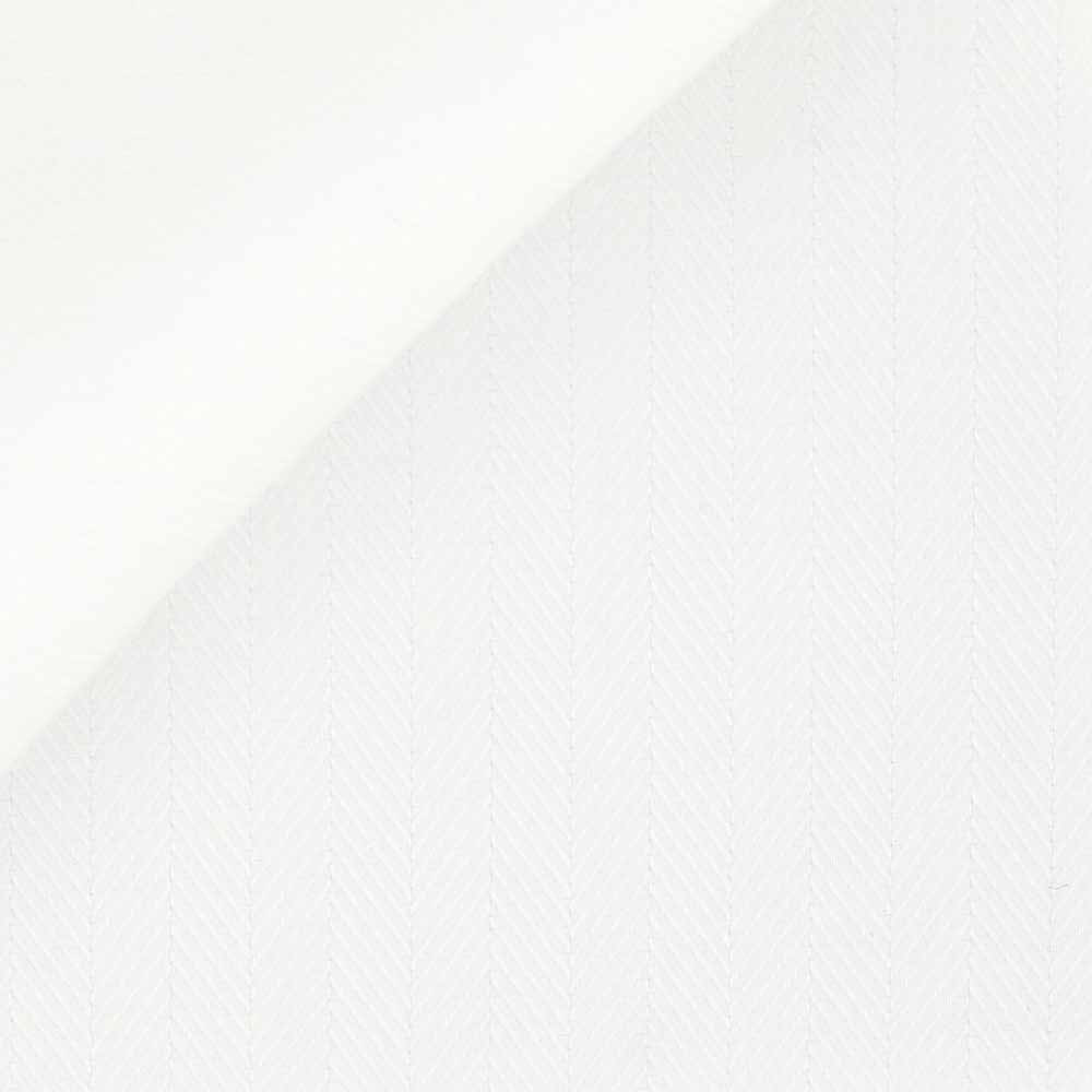 Herringbone Plain White