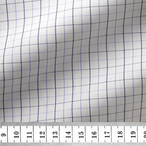 Poplin Check Pattern Blue