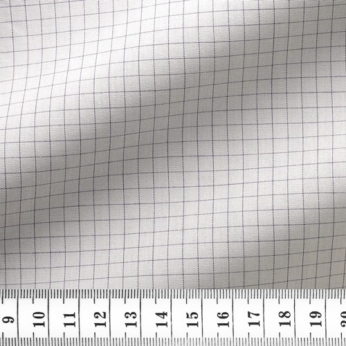 Poplin Check Pattern Black Mauve