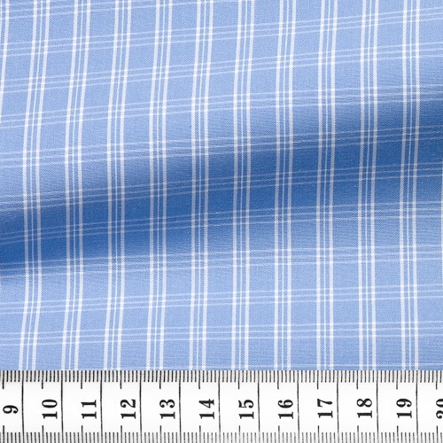 Poplin Check Pattern Blue
