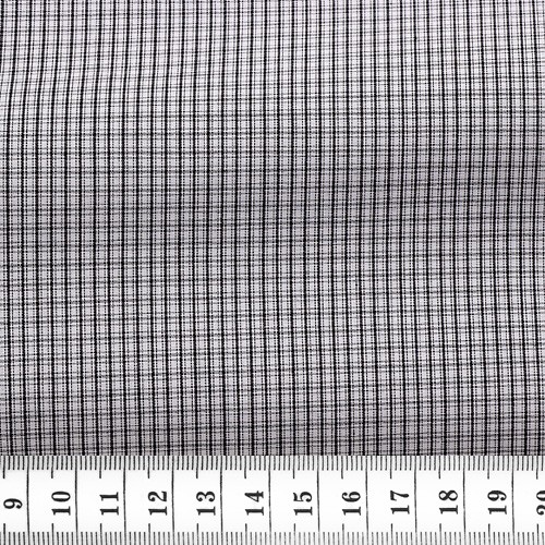 Poplin Check Pattern Black