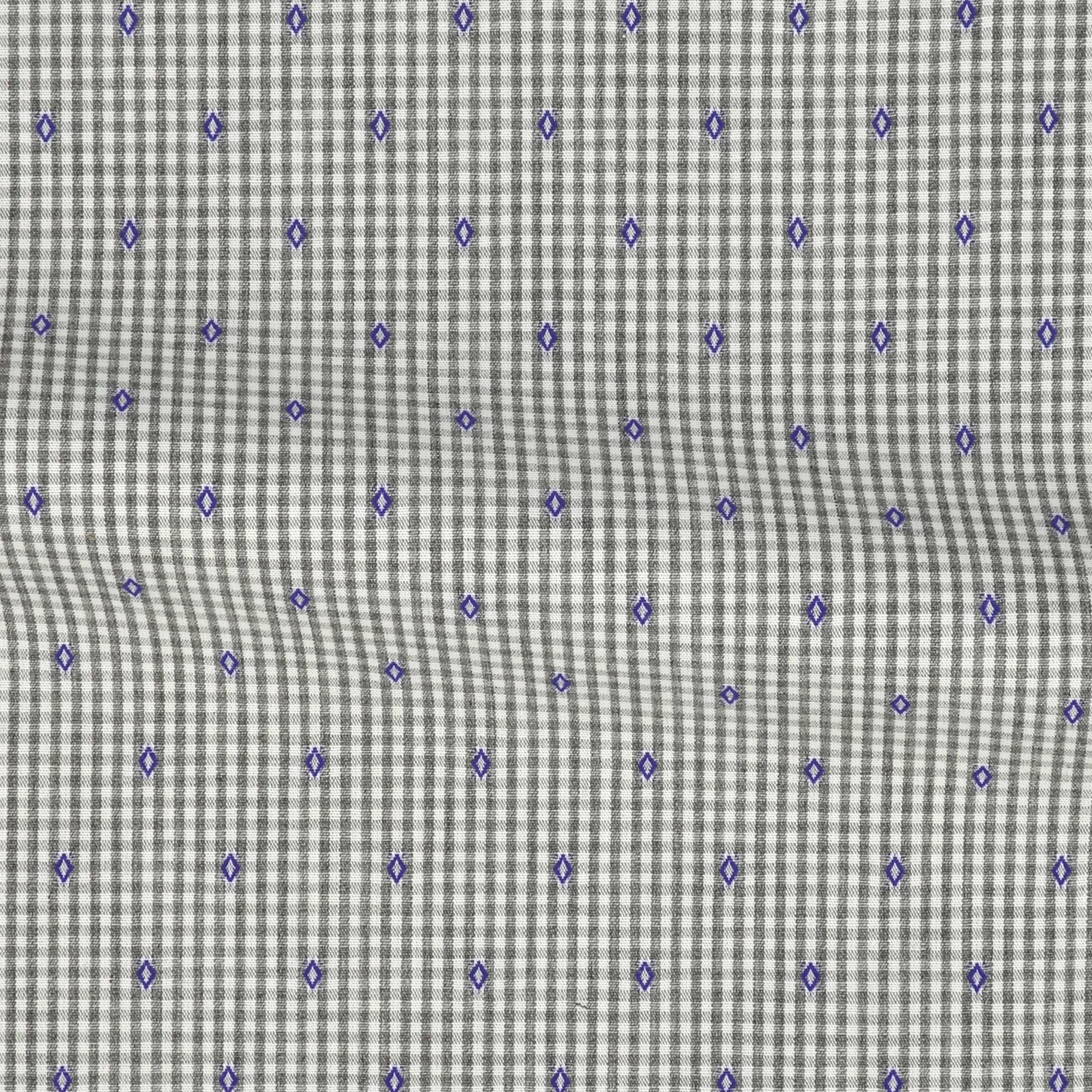 Poplin Pattern Brown Blue