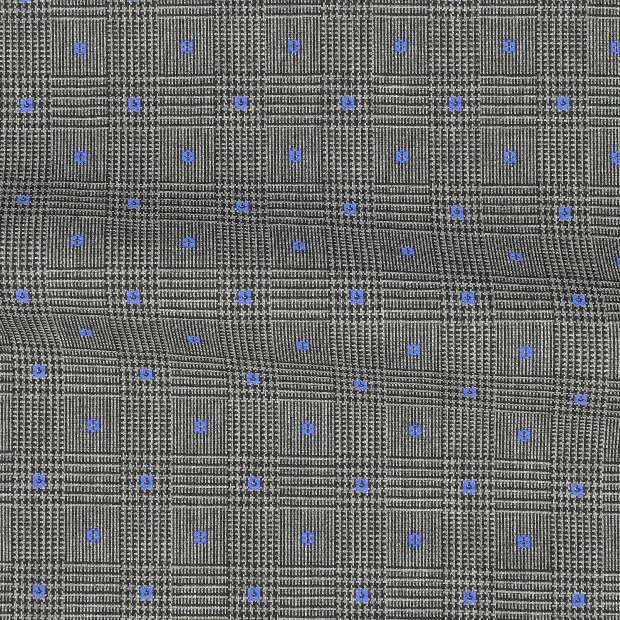 Mixed Pattern Grey Blue