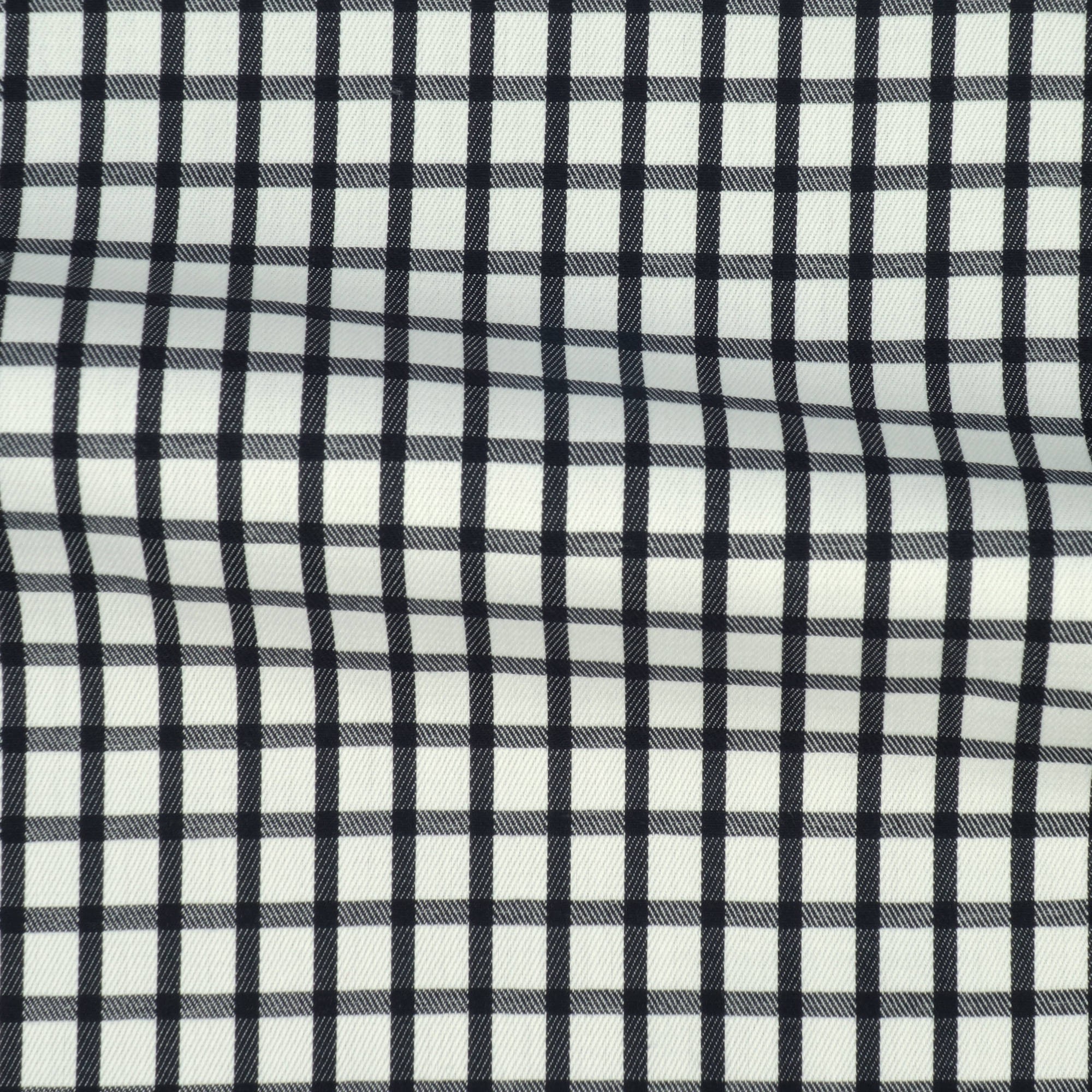 Twill Check Pattern Black