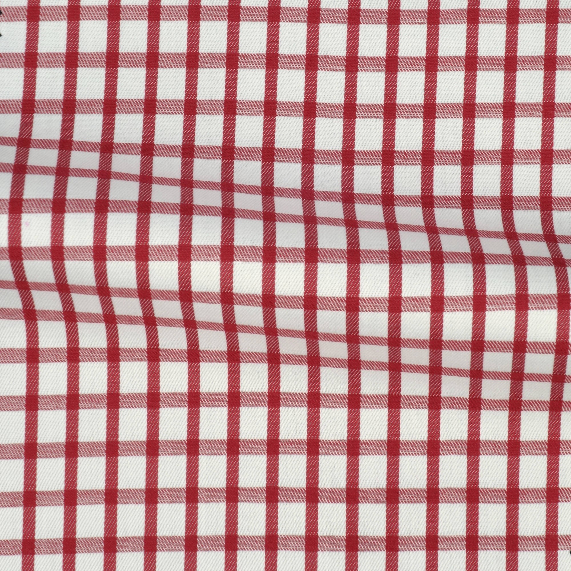 Twill Check Pattern Red