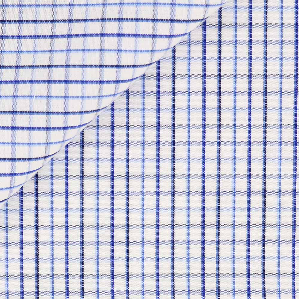 Poplin Check Pattern Blue